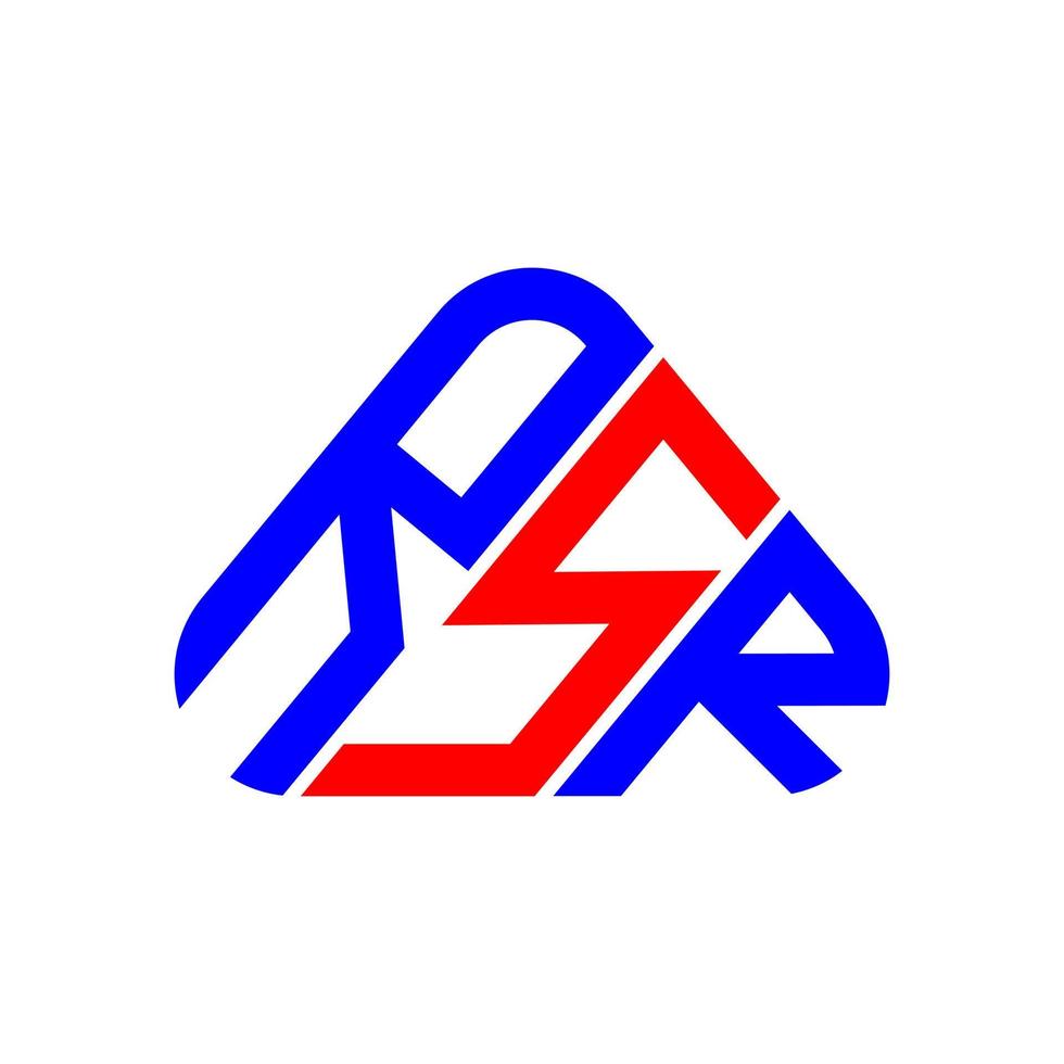 conception créative du logo de lettre rsr avec graphique vectoriel, logo rsr simple et moderne. vecteur