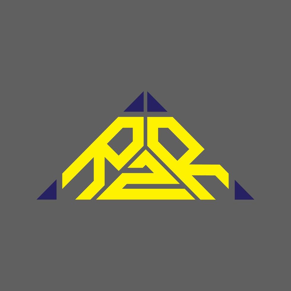 conception créative du logo de lettre rzr avec graphique vectoriel, logo rzr simple et moderne. vecteur