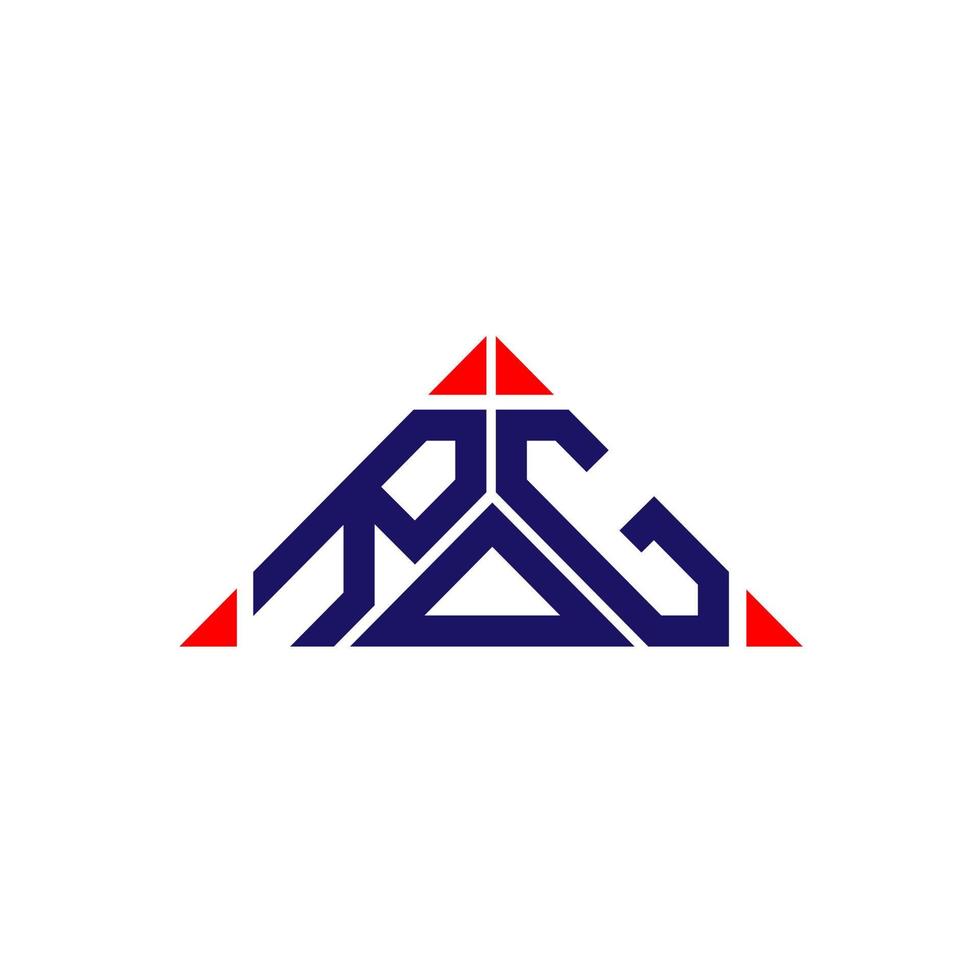 conception créative du logo de lettre rog avec graphique vectoriel, logo rog simple et moderne. vecteur