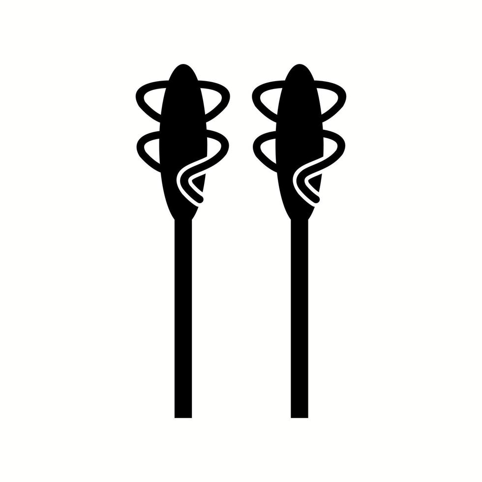 icône de glyphe de vecteur d'asperges unique