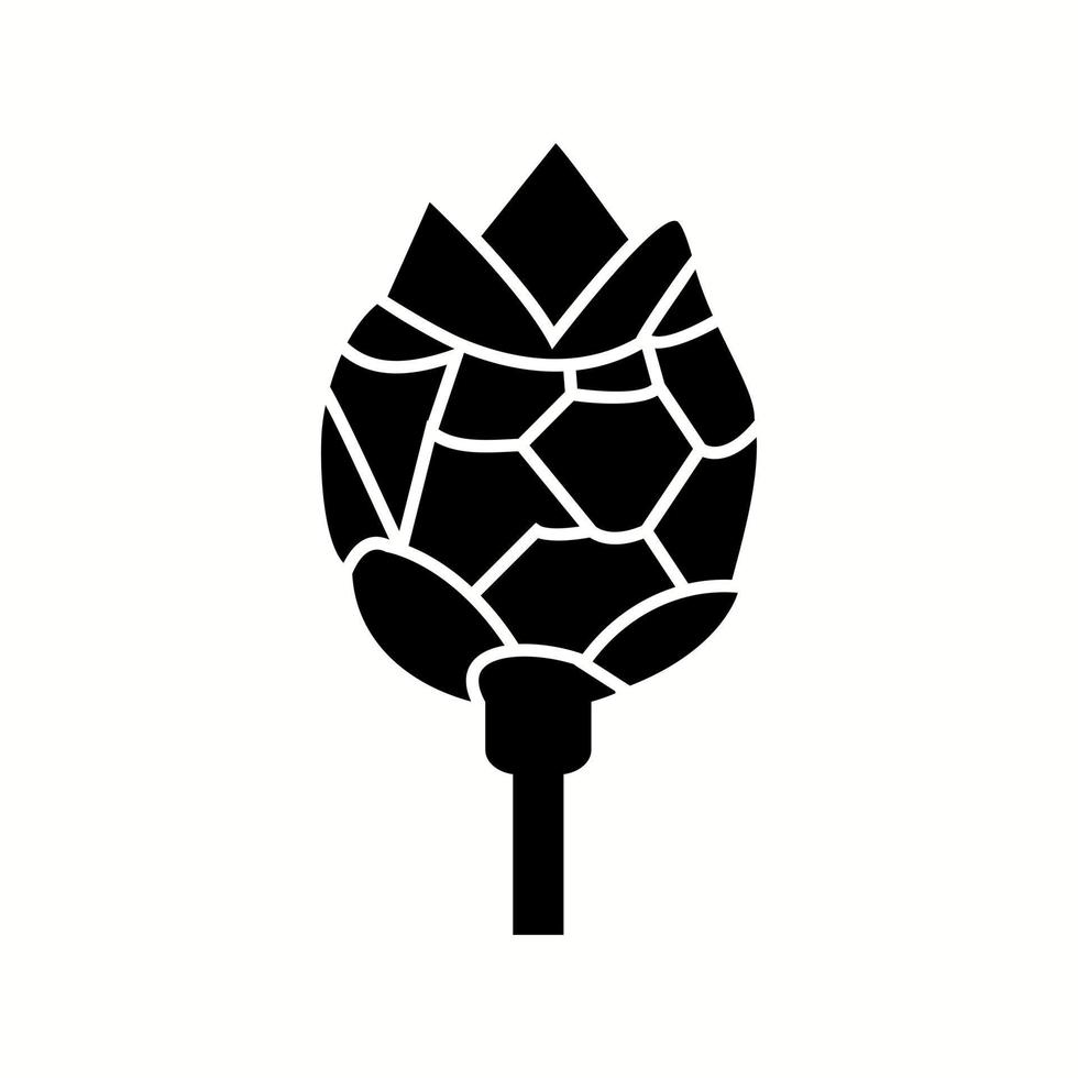 icône de glyphe de vecteur d'artichaut unique