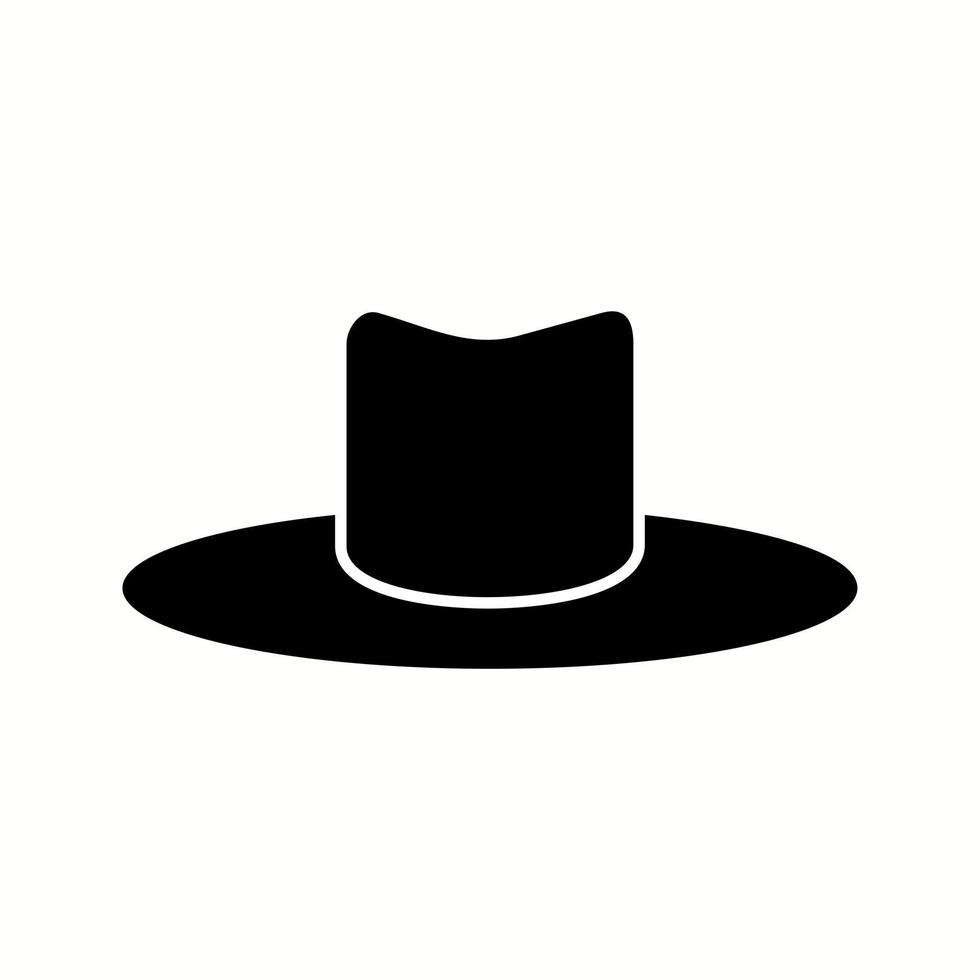 chapeau unique i icône de glyphe vectoriel