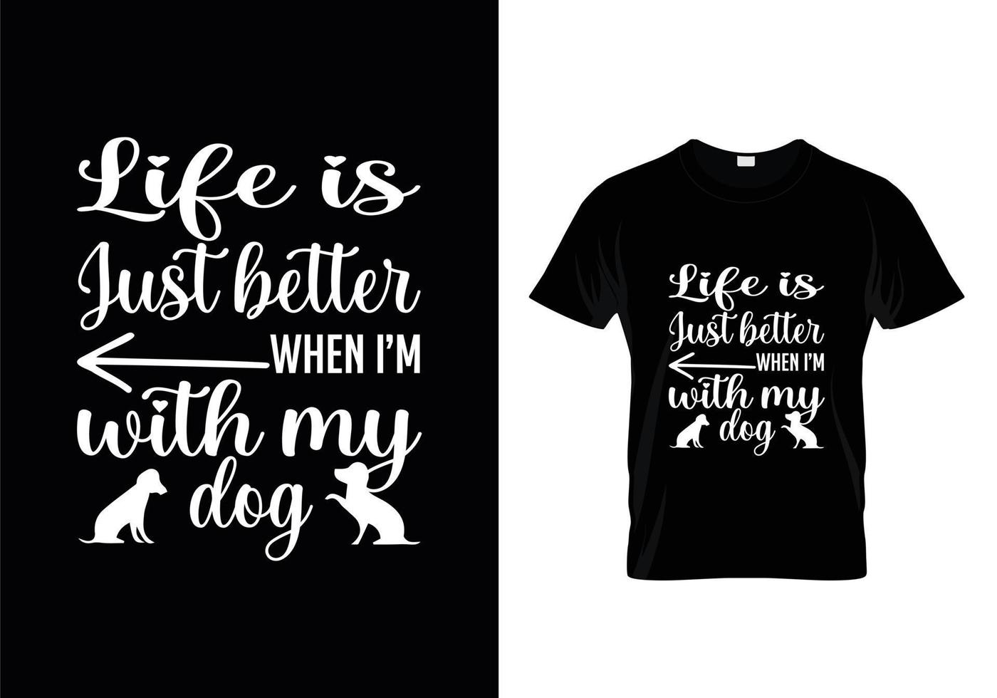 vecteur de conception de t-shirt de typographie de chiens, conception de t-shirt de citations d'amant de chien.