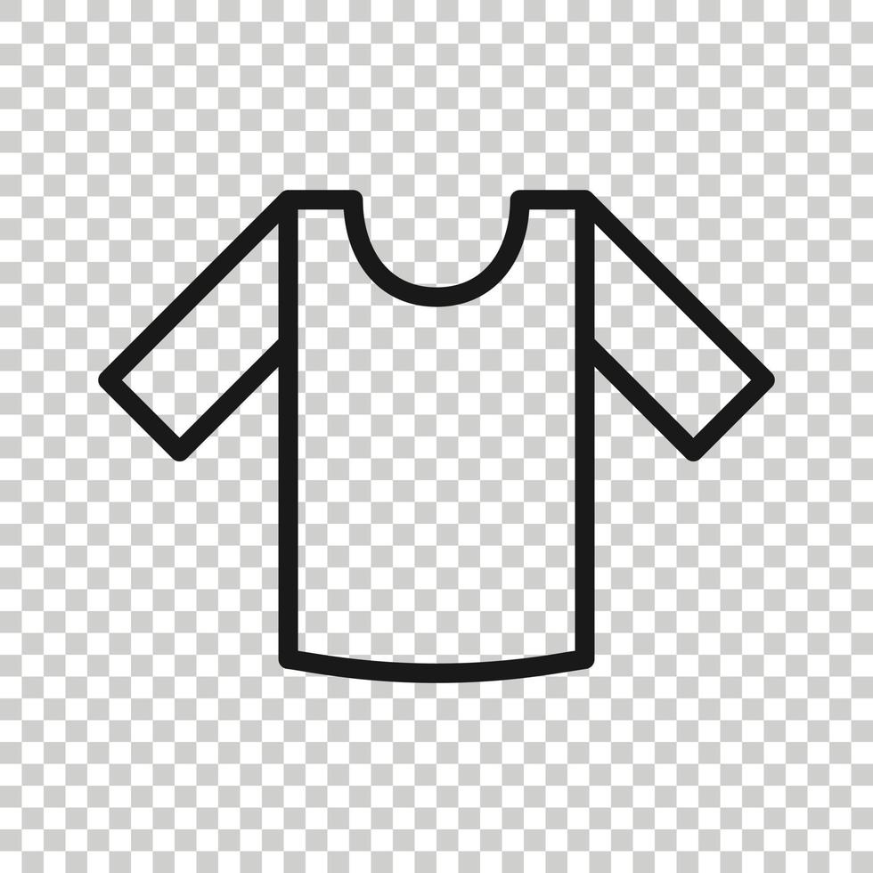 icône de t-shirt dans un style plat. illustration vectorielle de vêtements décontractés sur fond blanc isolé. concept d'entreprise de vêtements de polo. vecteur