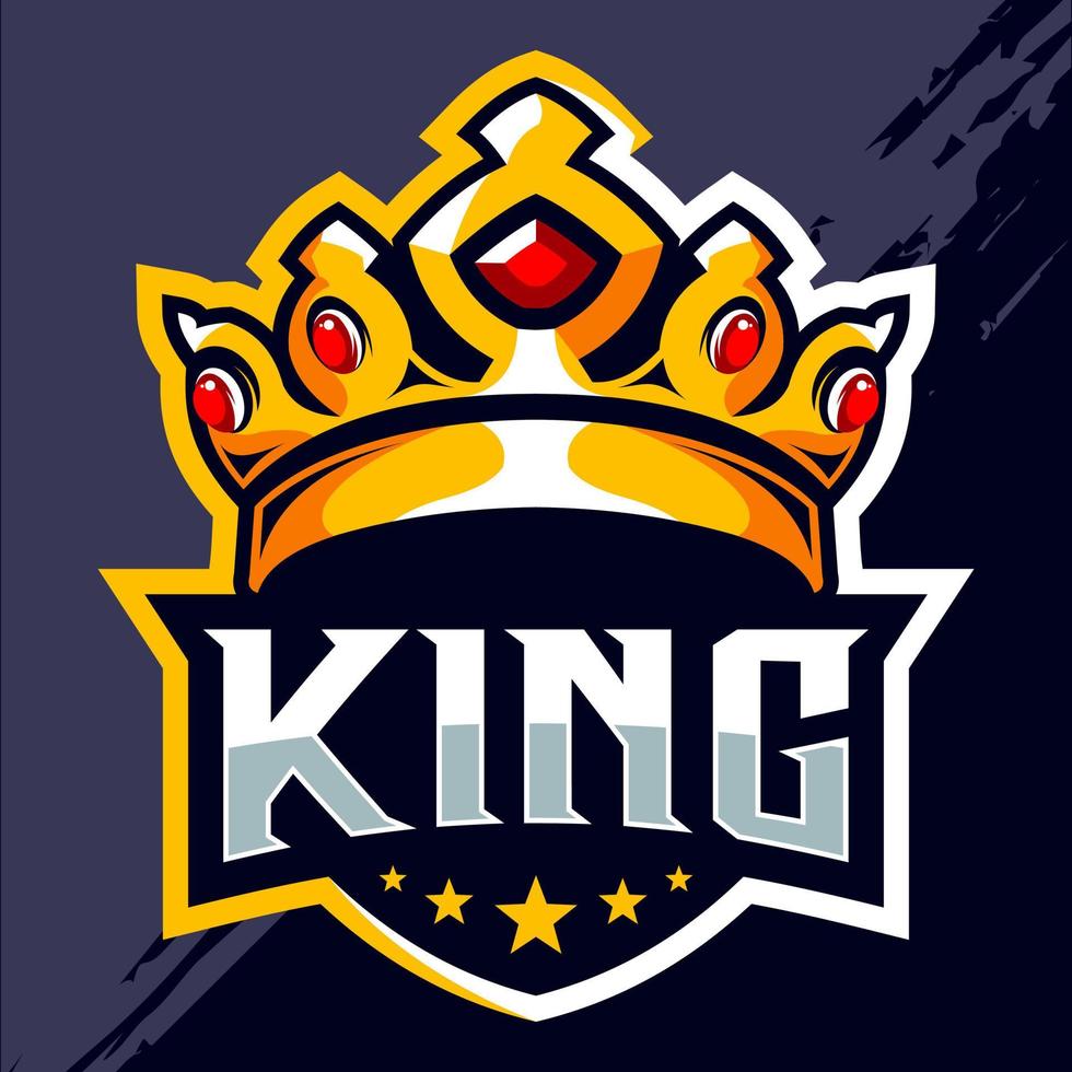 création de logo esport couronne royale vecteur