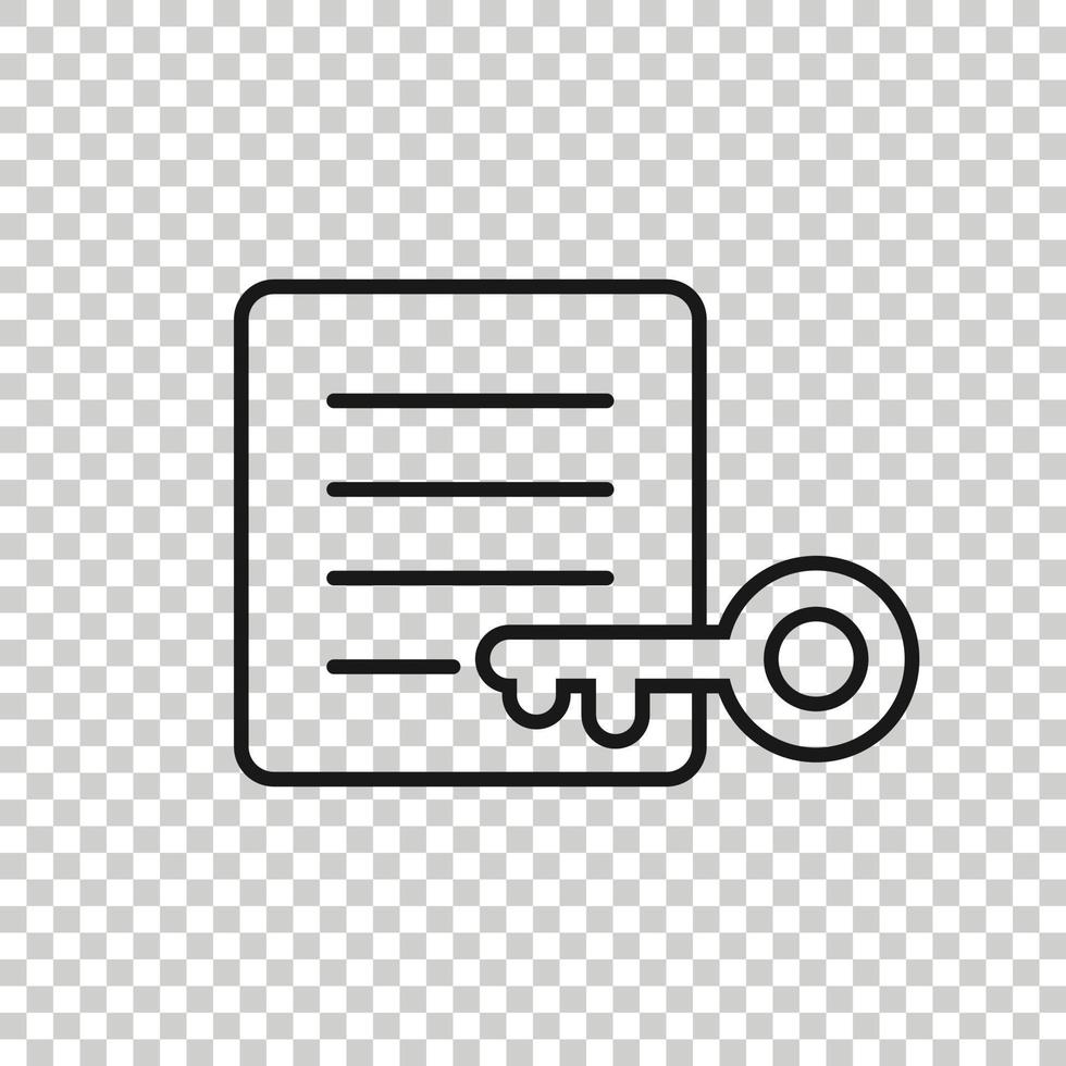 icône de compte de mot de passe dans un style plat. illustration vectorielle de mot-clé sur fond blanc isolé. concept d'entreprise de combinaison de clés. vecteur