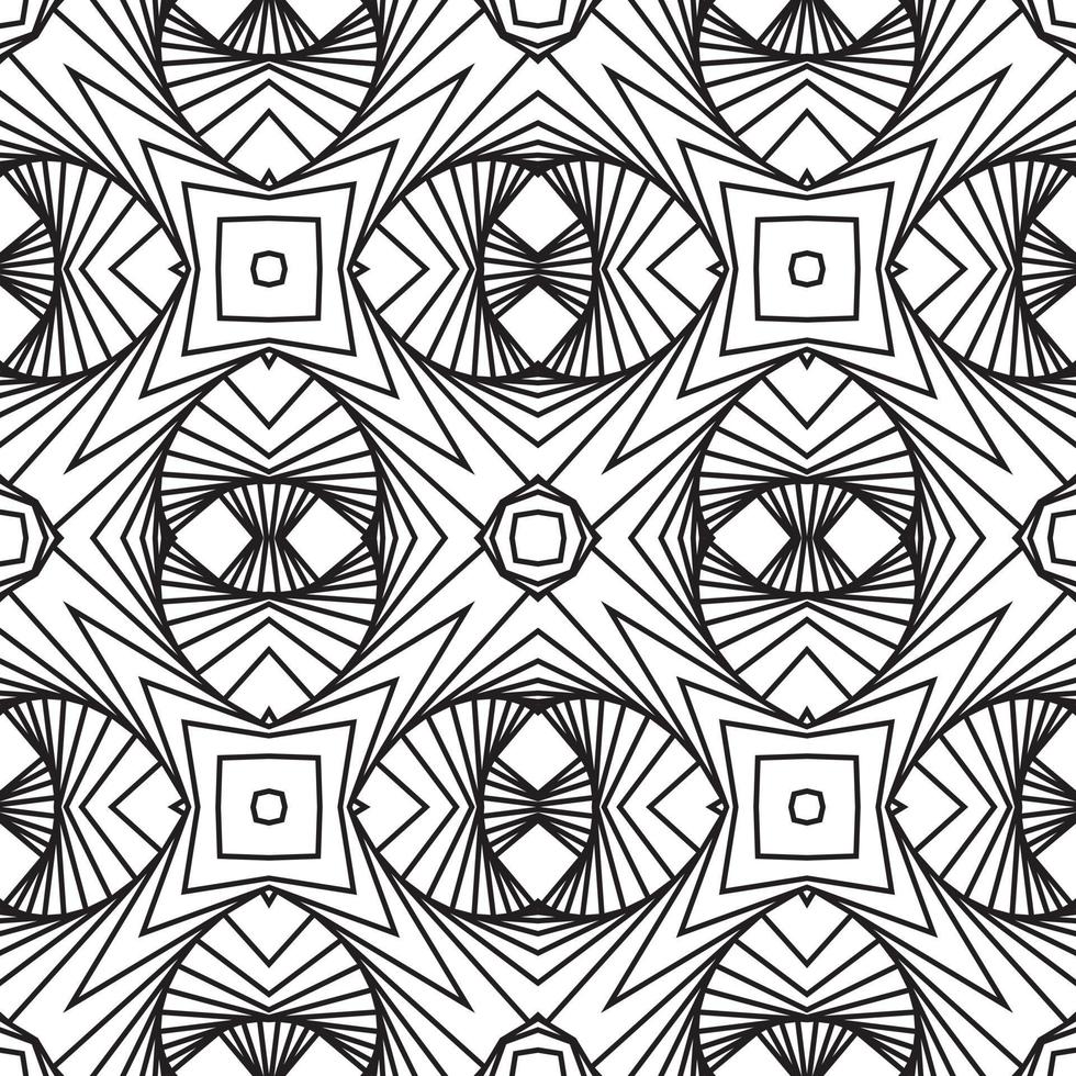 motif abstrait sans soudure de lignes 3d ondulées. sur un fond blanc. formes géométriques des lignes noires. vecteur