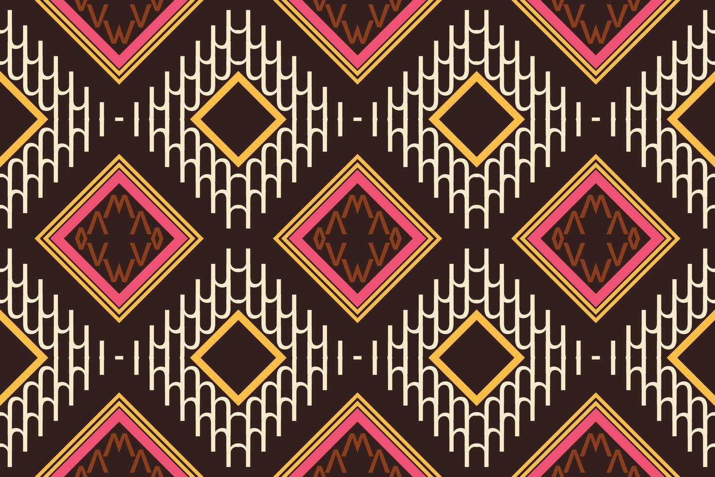ethnique aztèque ikat modèle sans couture textile ikat fond modèle sans couture numérique vecteur conception pour impression saree kurti borneo tissu aztèque pinceau symboles échantillons fête porter