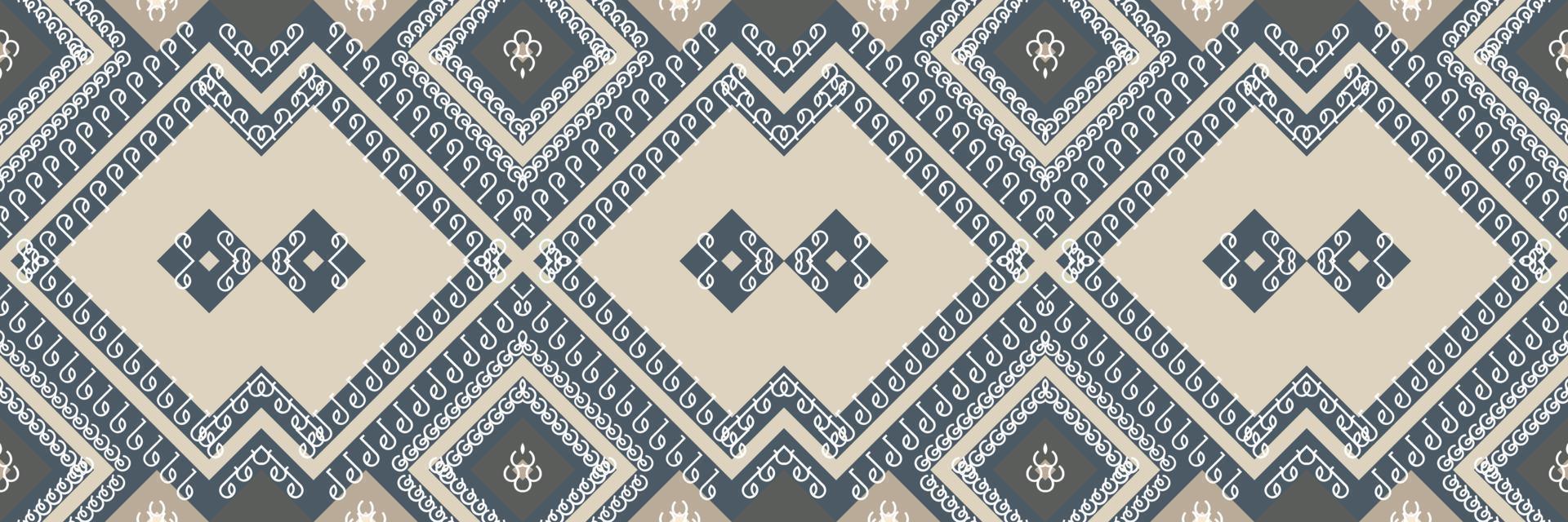 modèle sans couture ikat triangle ikat batik textile modèle sans couture conception de vecteur numérique pour impression saree kurti borneo frontière de tissu symboles de brosse échantillons élégants