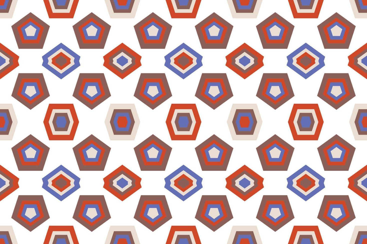 mosaïque de formes géométriques modernes vecteur modèle sans couture il se compose d'un polyèdre tel qu'un triangle carré de cercle utilisé dans l'industrie textile, motif de tissu, papier, papier peint, couverture de livre