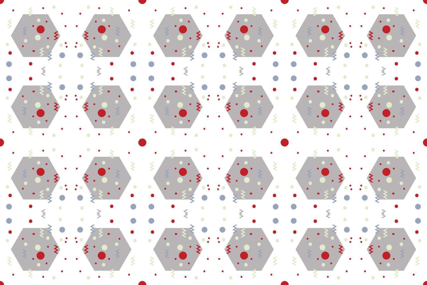 modèle sans couture de formes géométriques de style il se compose d'un polyèdre tel qu'un triangle carré de cercle utilisé dans l'industrie textile, motif de tissu, papier, papier peint, couverture de livre vecteur