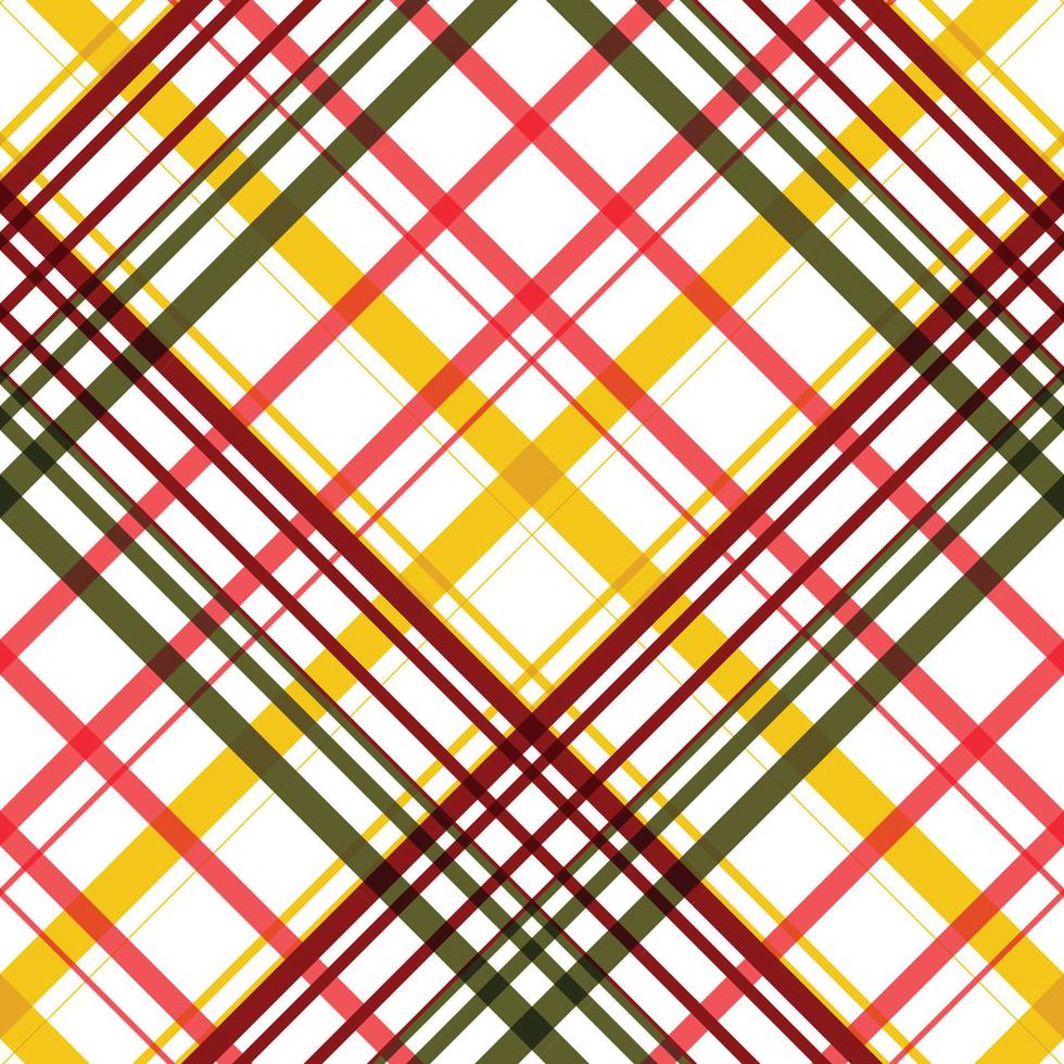 Le textile de conception de motifs à carreaux est composé de bandes alternées de fils colorés pré-teints tissés à la fois en chaîne et en trame à angle droit les uns par rapport aux autres. vecteur