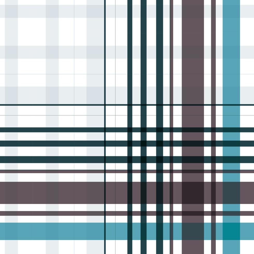 Le textile sans couture à motif tartan abstrait est composé de bandes alternées de fils colorés pré-teints tissés à la fois en chaîne et en trame à angle droit les uns par rapport aux autres. vecteur