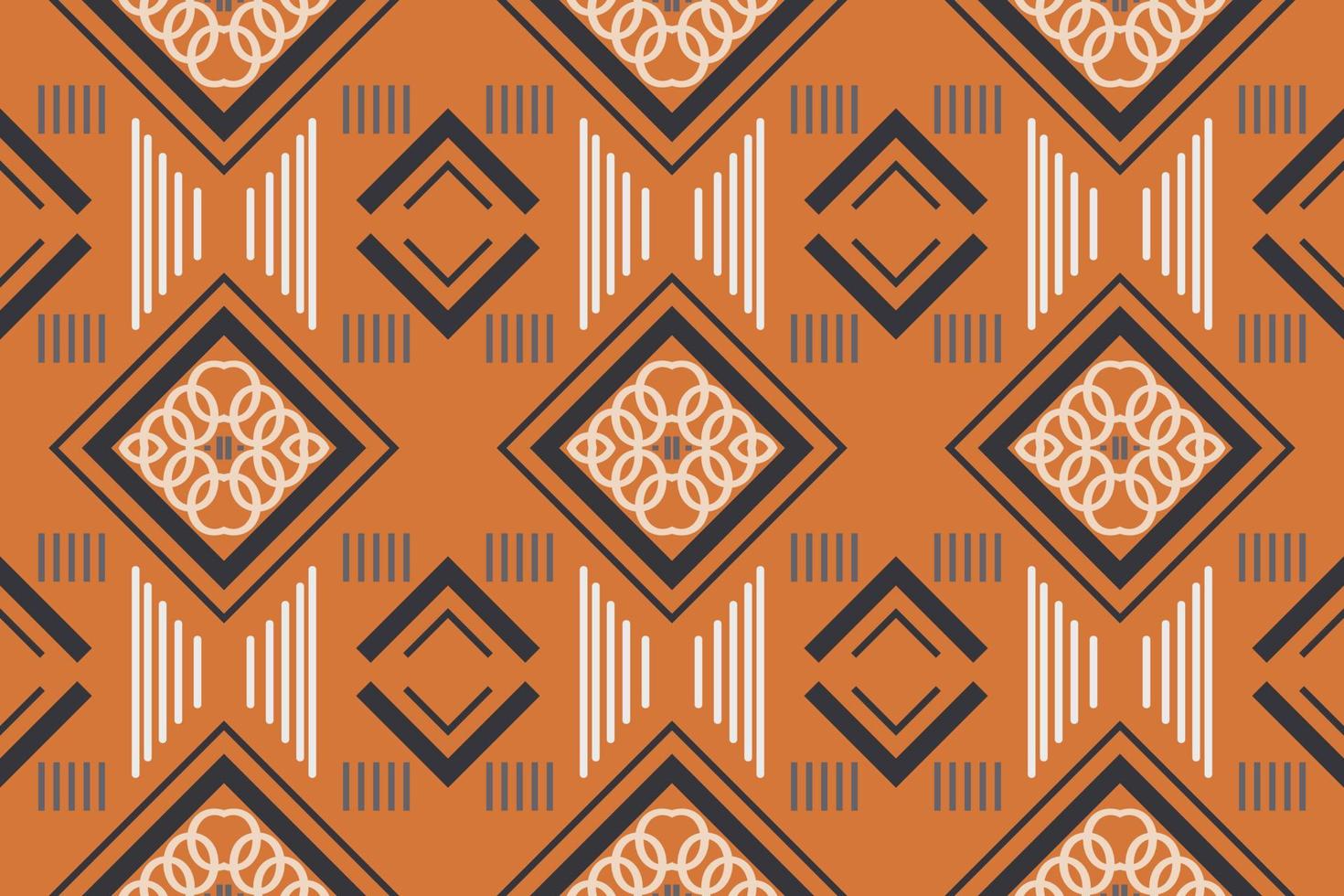 vecteur de motif ethnique. broderie sans couture ikat, motif traditionnel c'est un motif créé en combinant des formes géométriques. conception pour l'impression. utilisation dans l'industrie de la mode.