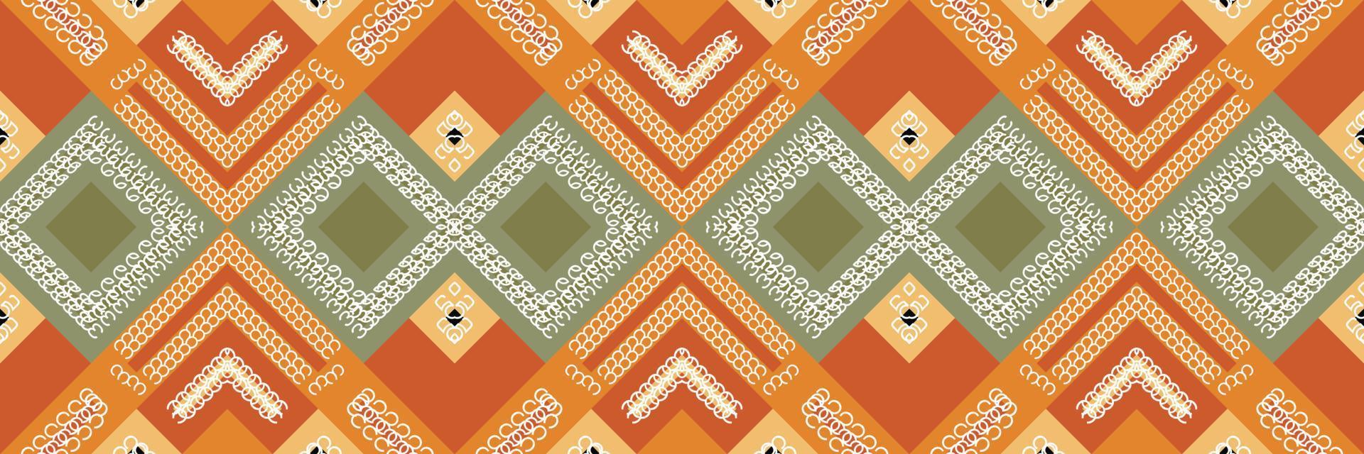 ethnique aztèque ikat modèle sans couture textile africain ikat modèle sans couture numérique vecteur conception pour impression saree kurti borneo tissu aztèque brosse symboles swatches designer
