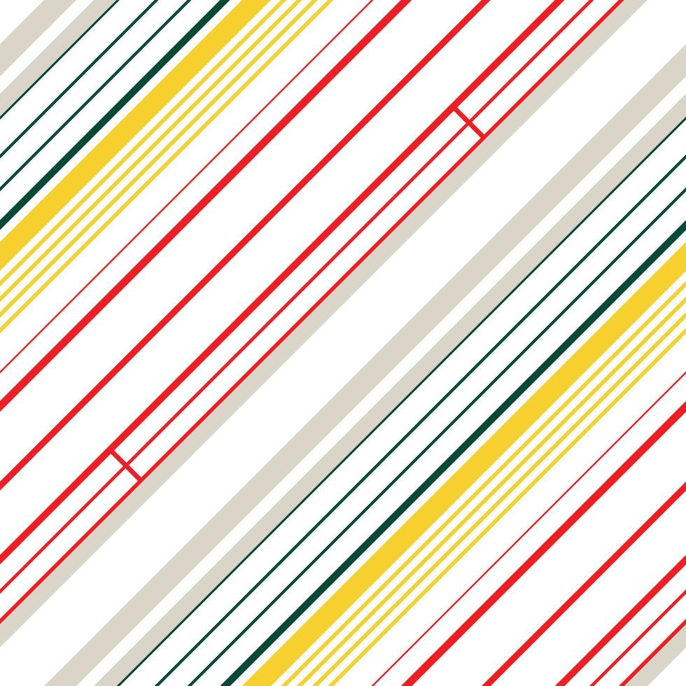 le vecteur de rayures diagonales est un motif de rayures équilibré composé de plusieurs lignes diagonales, des rayures colorées de différentes tailles, disposées dans une disposition symétrique, souvent utilisée pour les vêtements