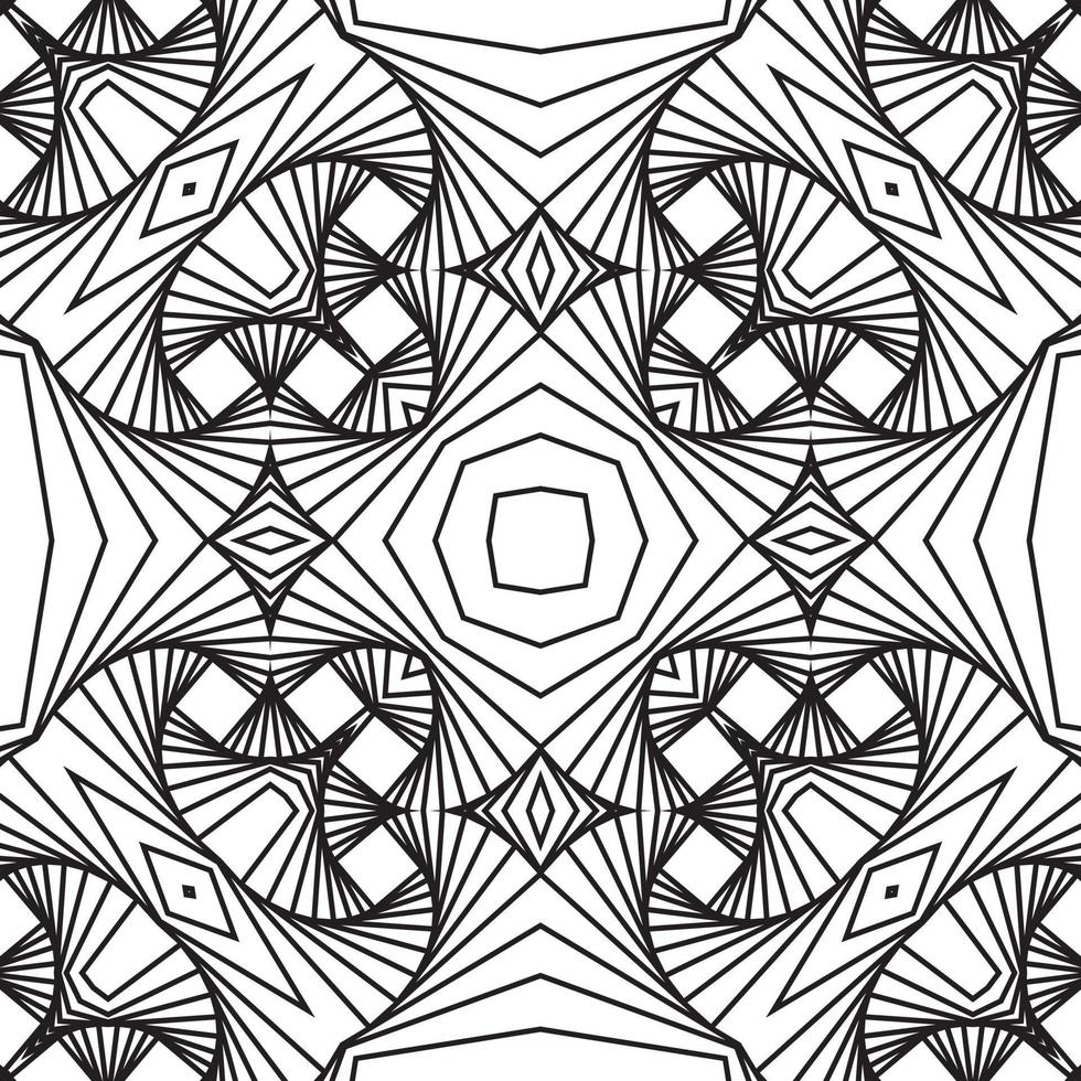 texture de lignes 3d monochromes. sur un fond blanc. formes géométriques des lignes noires. vecteur