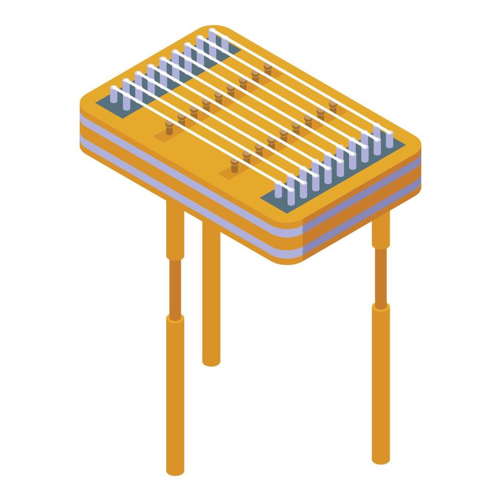 vecteur isométrique d'icône d'instrument de musique. tourisme de voyage