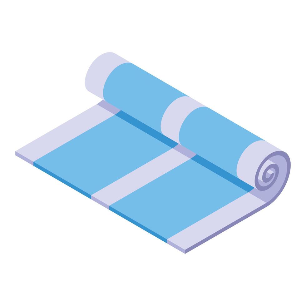 vecteur isométrique d'icône de serviette de spa. couverture en tissu