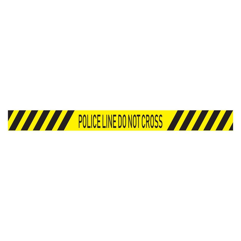 logo de la ligne de police vecteur