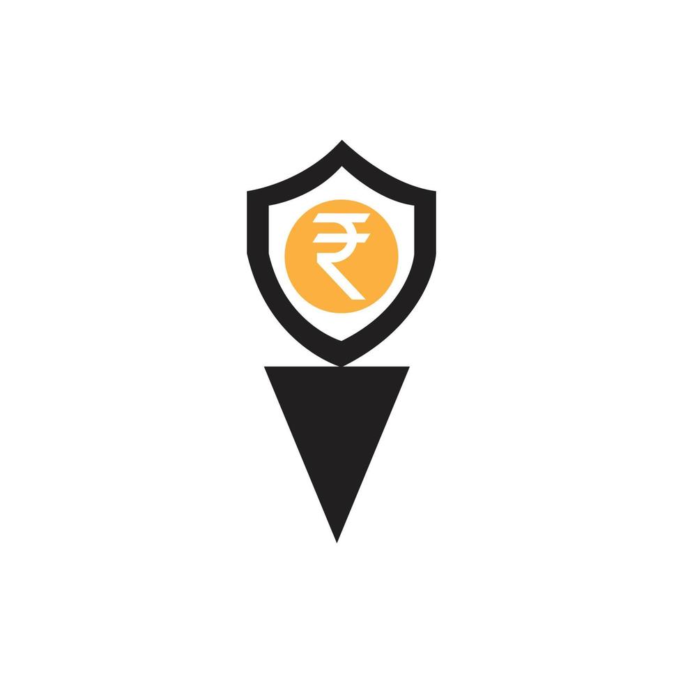 icône de la roupie indienne. vecteur de signe de roupie indienne