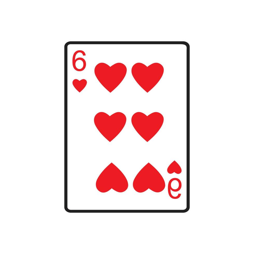conception d'illustration vectorielle de modèle d'icône de carte de casino, conception d'illustration d'icône vectorielle de carte à jouer vecteur