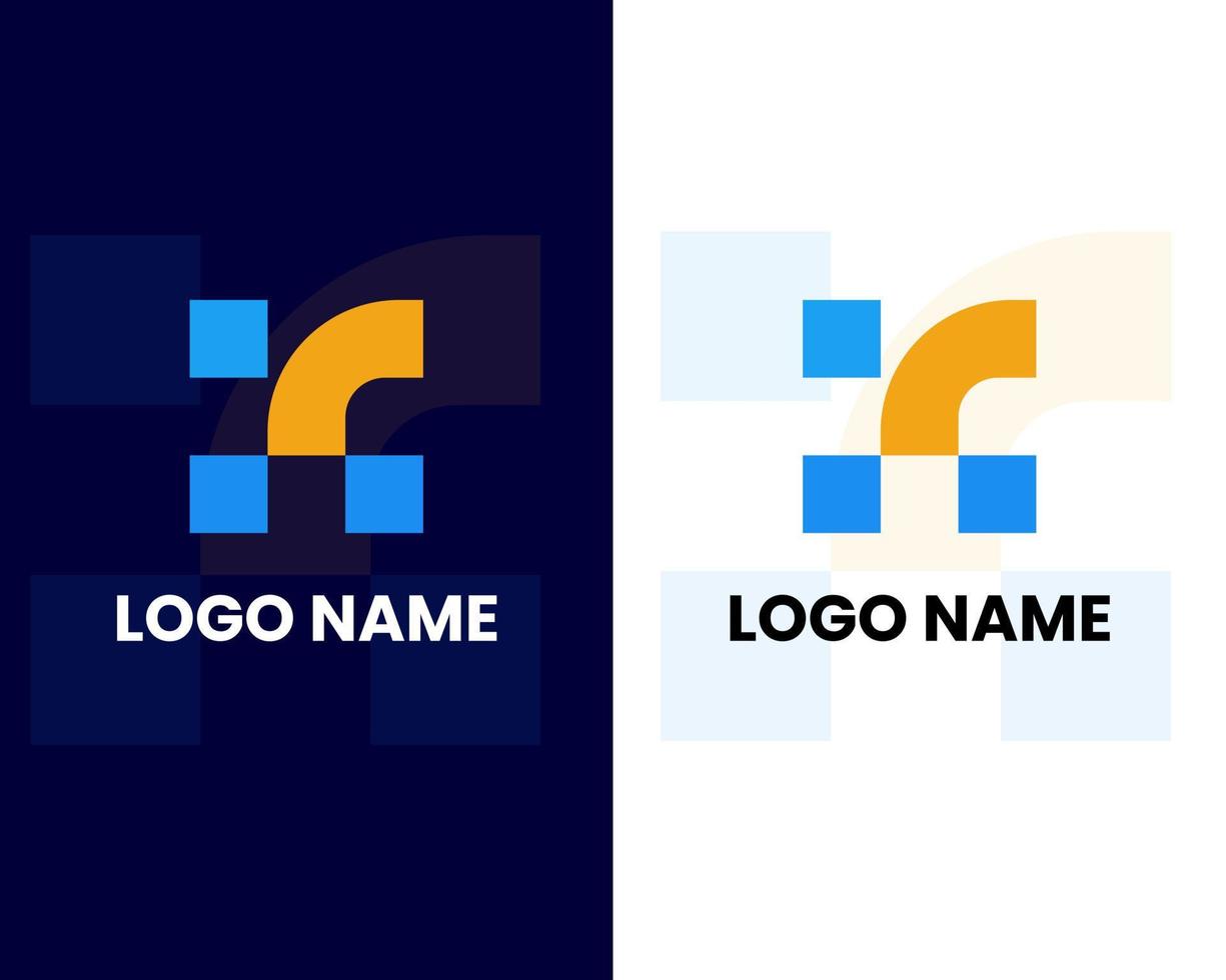 création de logo de lettre h créative - vecteur de conception de logo h - modèle d'icône h génial