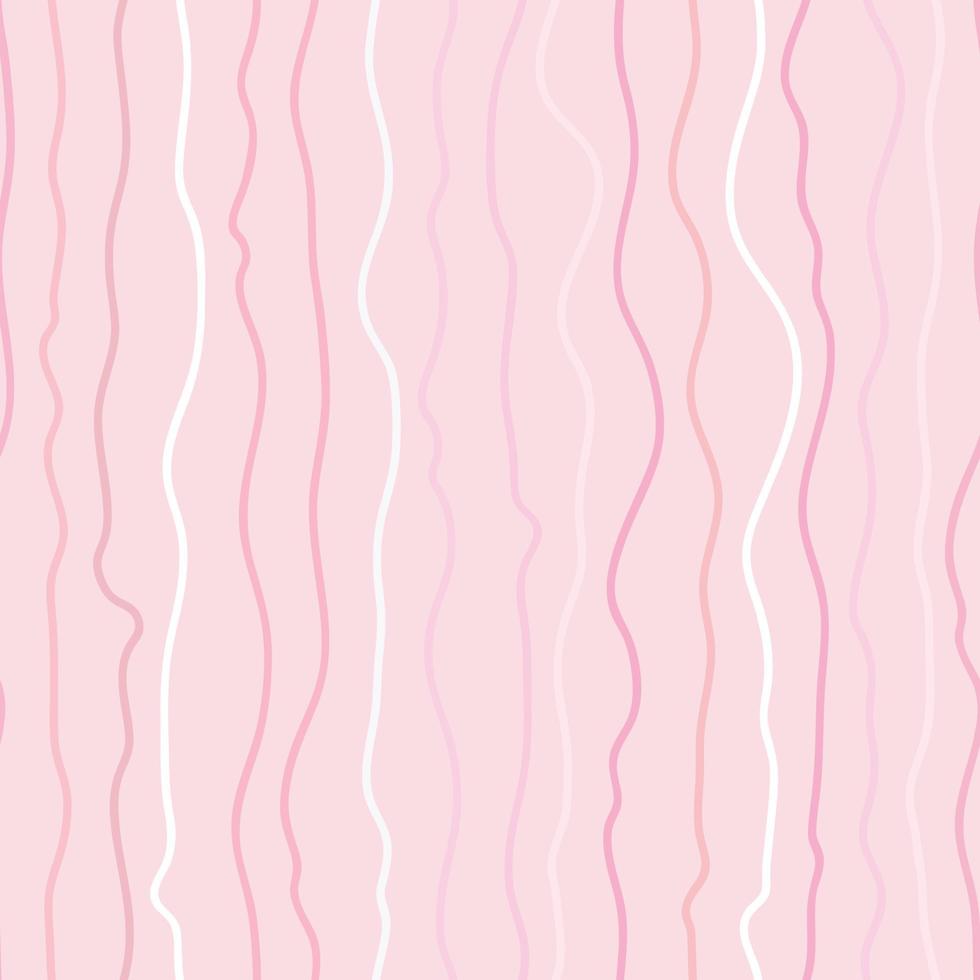 motif rayé de lignes ondulées roses, arrière-plan vectoriel répété