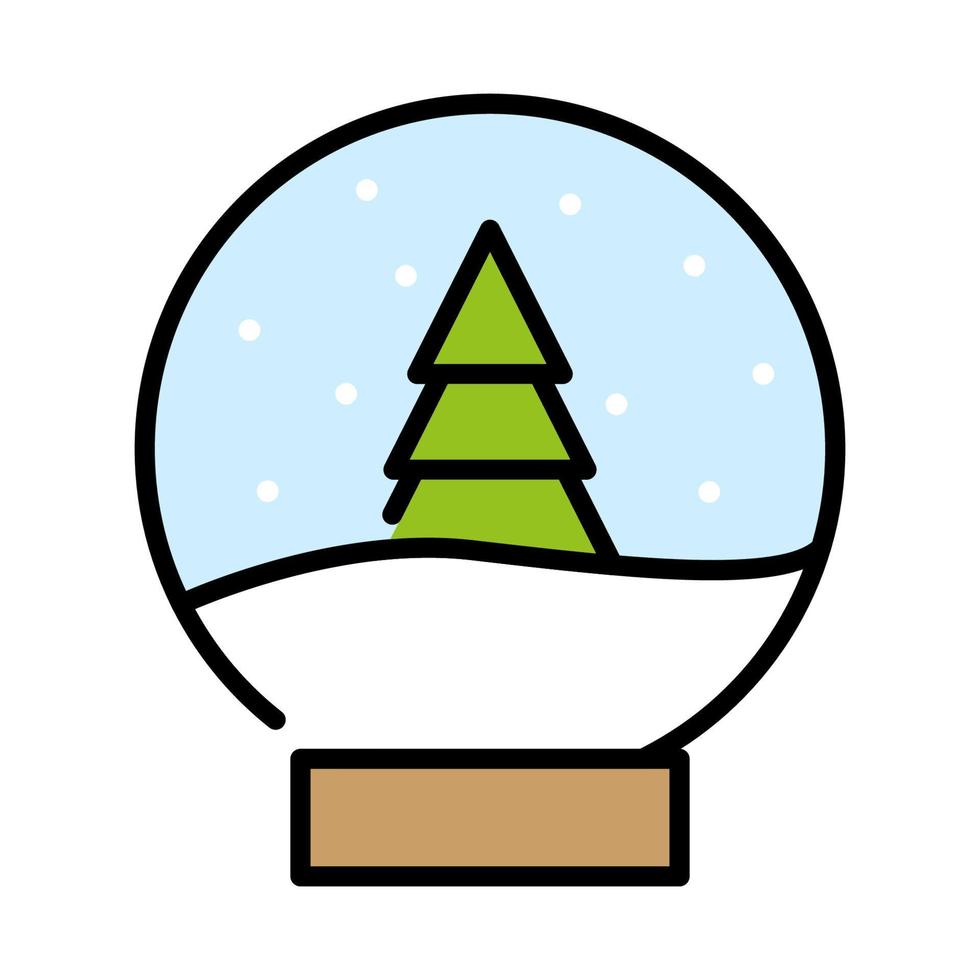 icône de l'arbre de Noël. vecteur au design plat