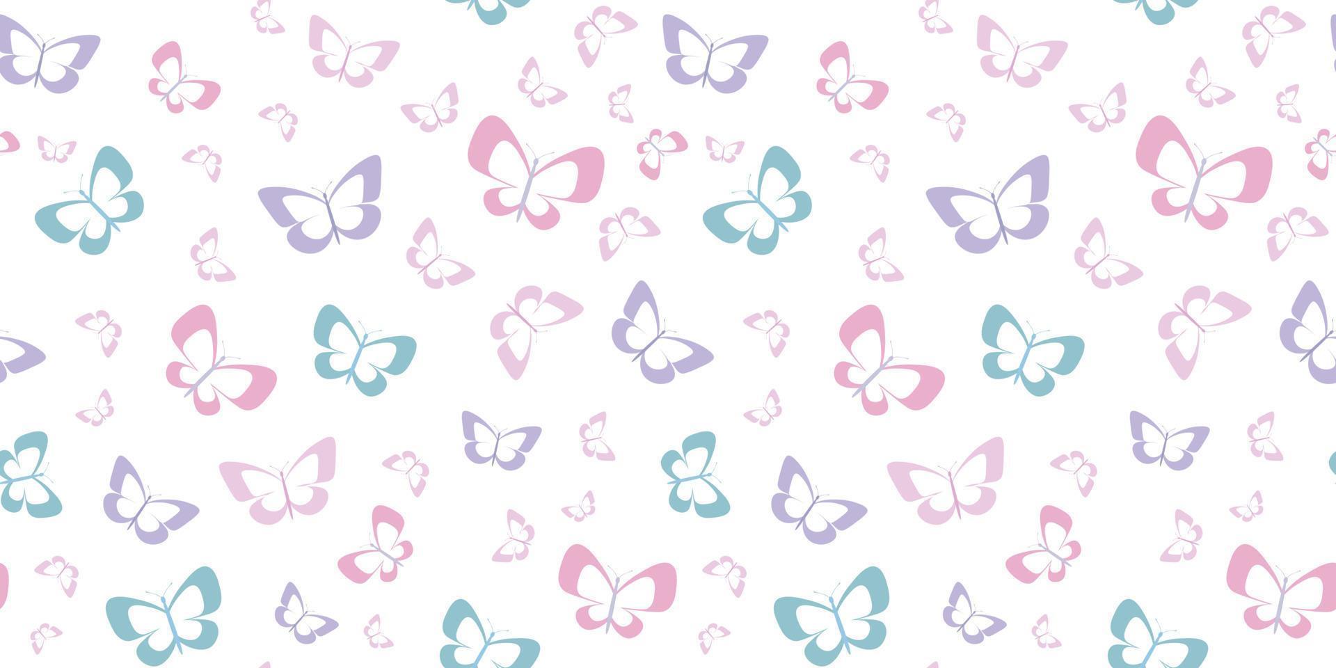 motif vectoriel papillon, répétition de la tuile