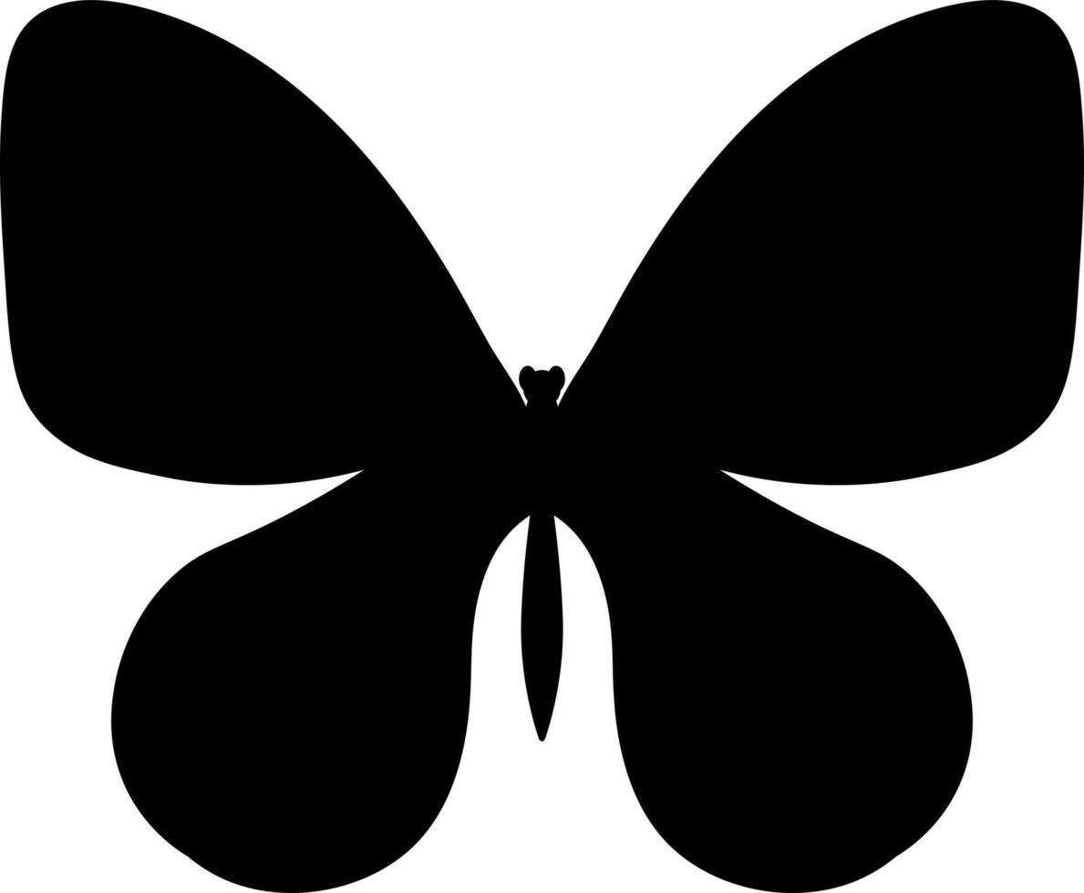 silhouette de papillon de vecteur, logo mignon vecteur