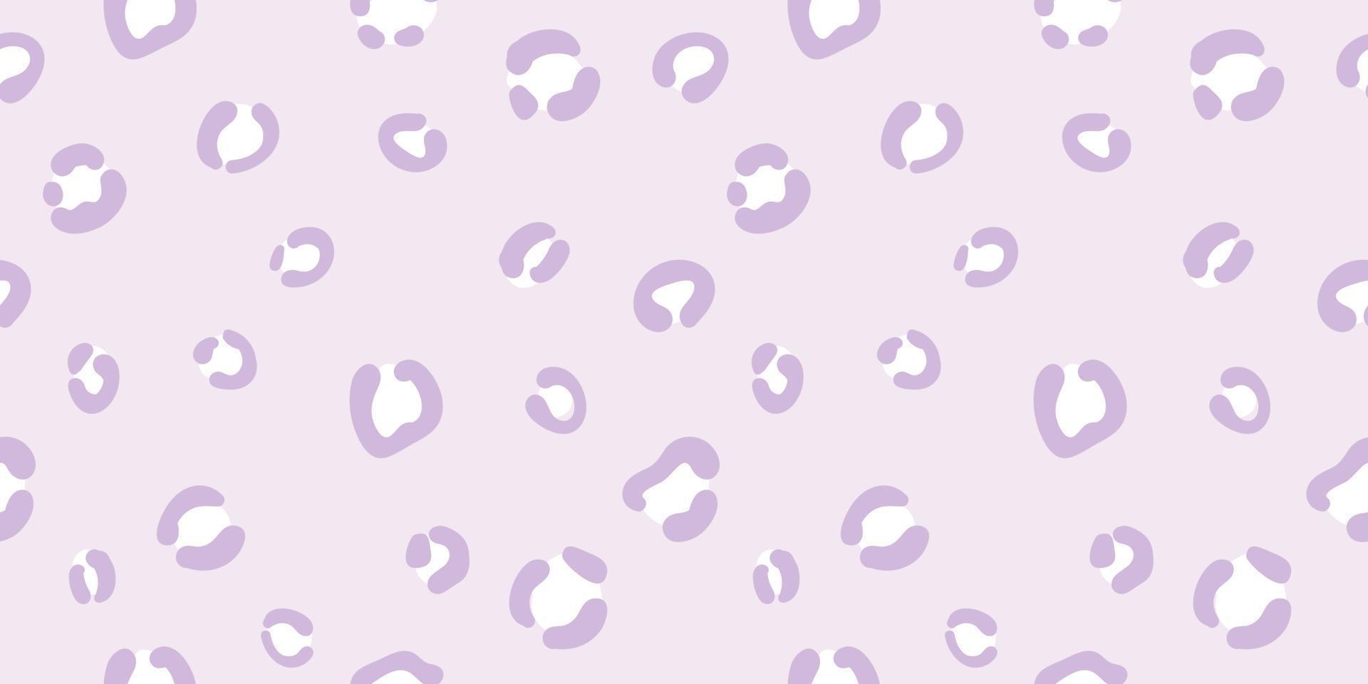 fond de motif vectoriel continu guépard, mignon violet pastel