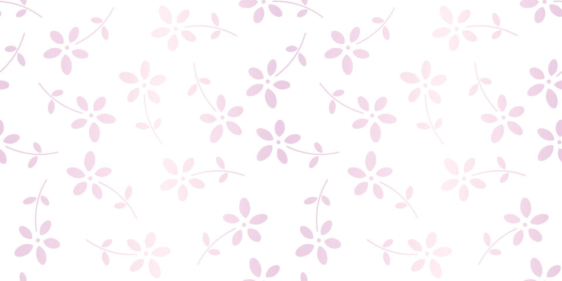 fond de vecteur de motif de répétition sans soudure de fleurs pastel