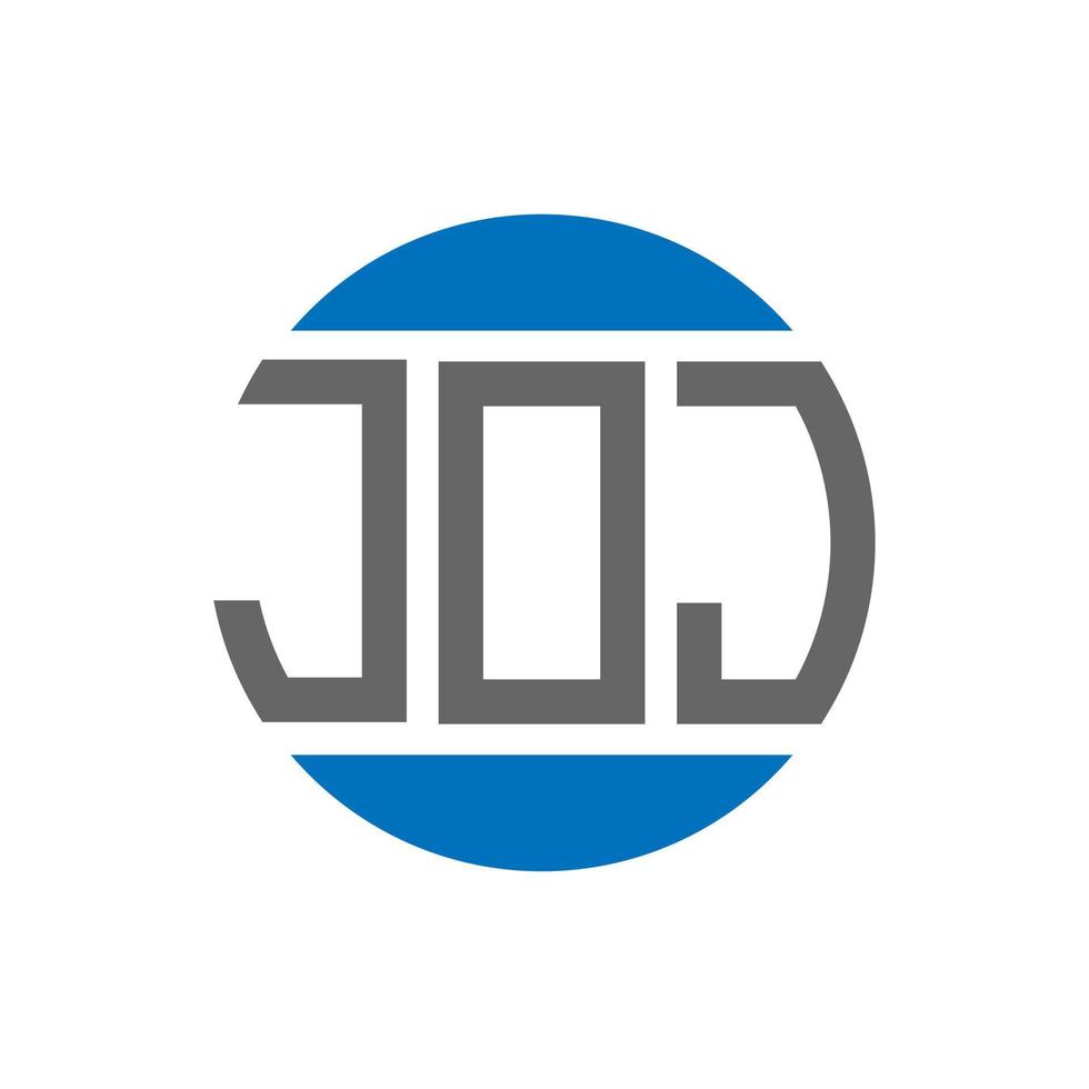 création de logo de lettre joj sur fond blanc. concept de logo de cercle d'initiales créatives joj. conception de lettre joj. vecteur