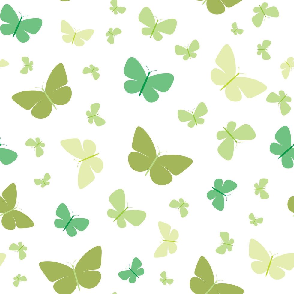 motif papillon vert, fond vectoriel