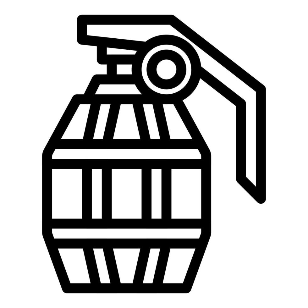 vecteur d'illustration de grenade et icône de logo icône d'arme de l'armée parfaite.