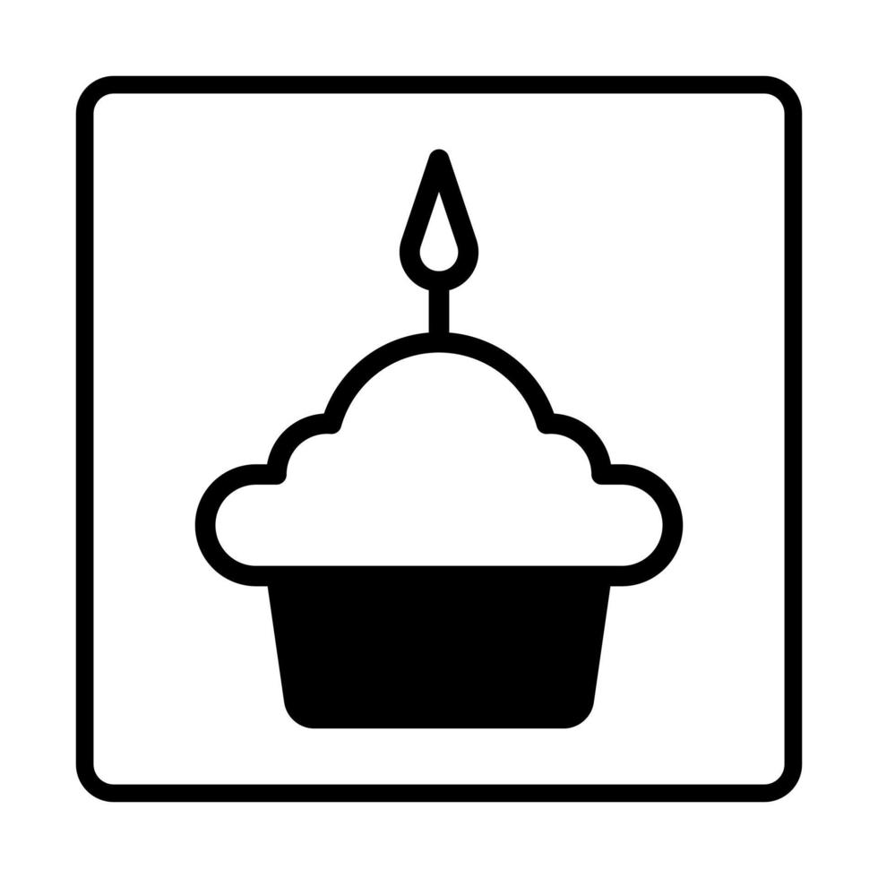 icône bicolore de gâteau. icônes de signe de médias sociaux. illustration vectorielle isolée pour la conception graphique et web. vecteur