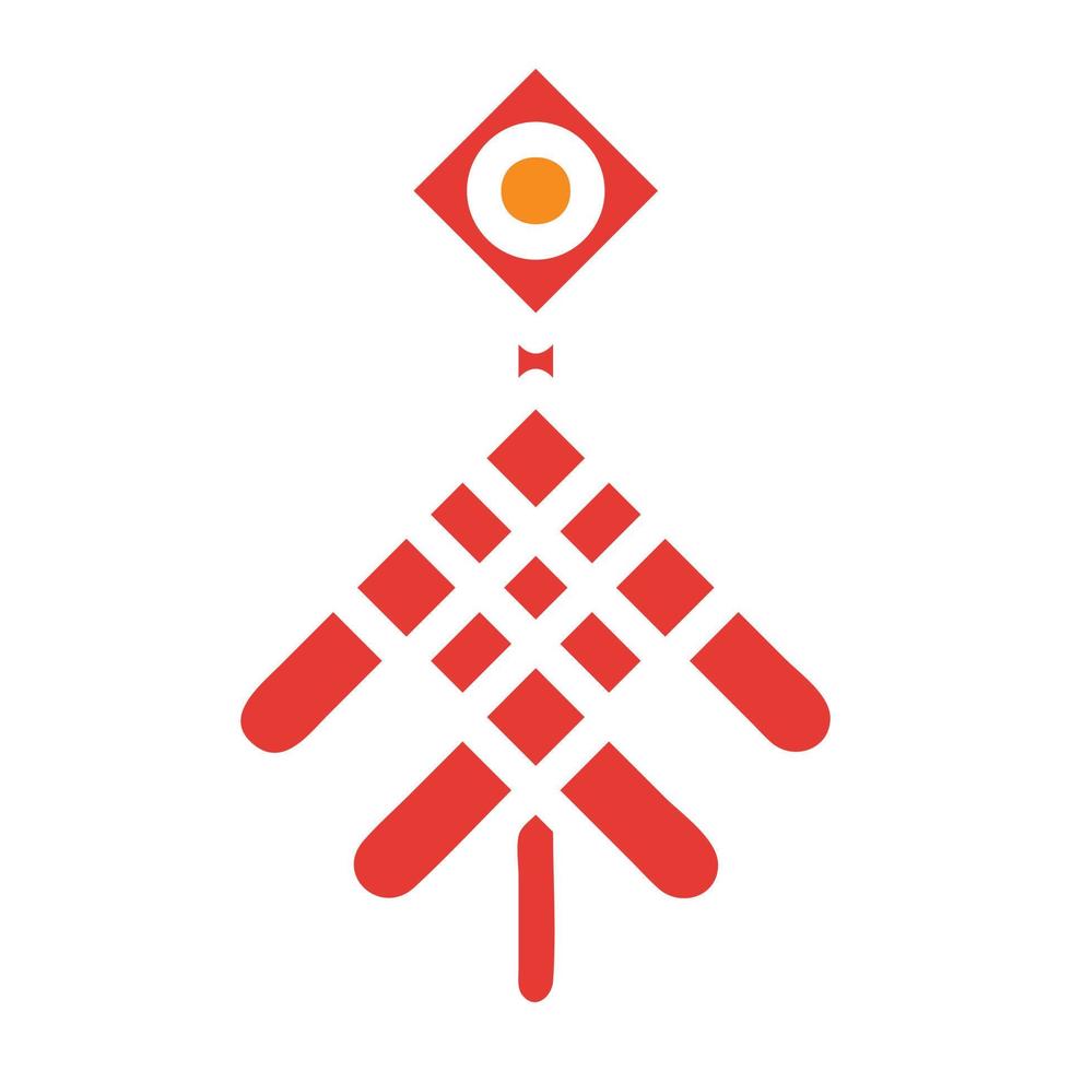 décoration rouge solide illustration vecteur et logo icône nouvel an icône parfaite.