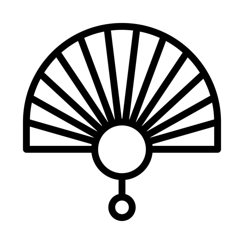 vecteur d'illustration de contour de ventilateur et icône de logo icône de nouvel an parfaite.