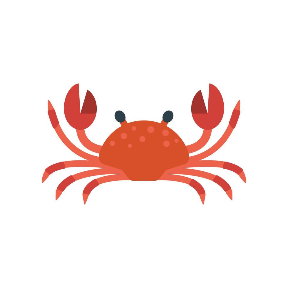 illustration vectorielle de crabe rouge vecteur