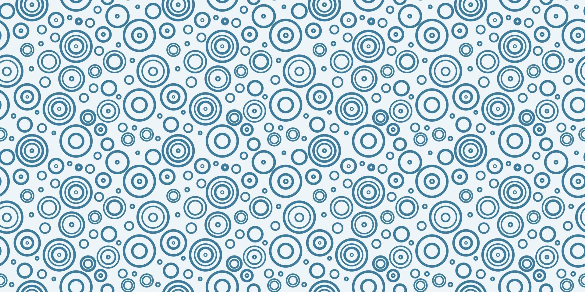 cercles bleus et blancs motif de répétition sans couture vecteur