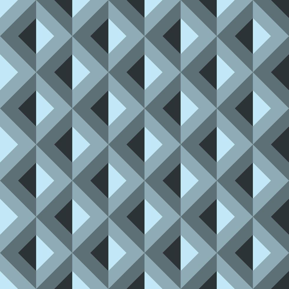 motif de fond de motif de répétition sans couture géométrique gris bleu. vecteur