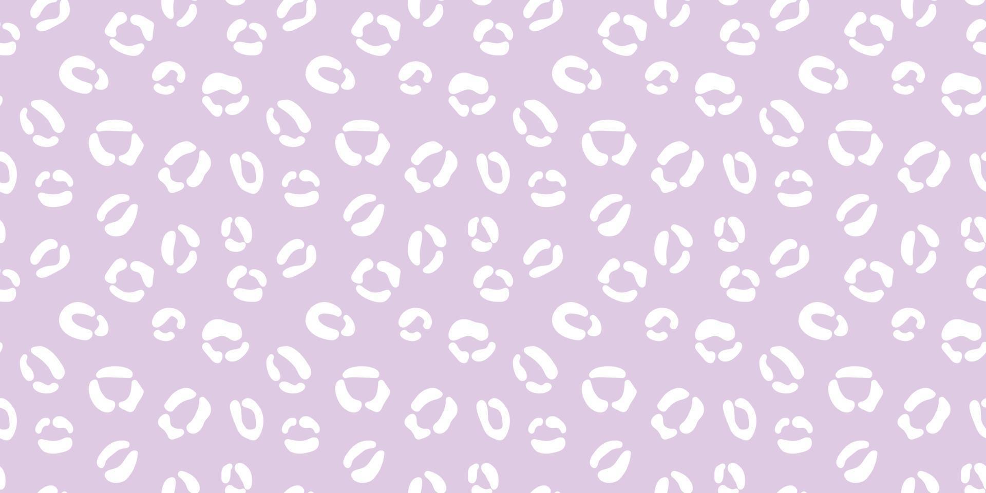 fond de motif vectoriel continu guépard, violet et blanc