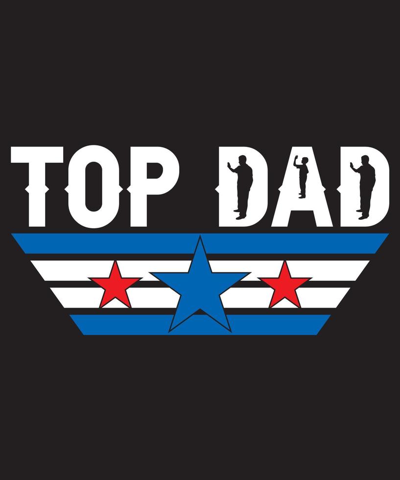 top papa t-shirt design.eps vecteur