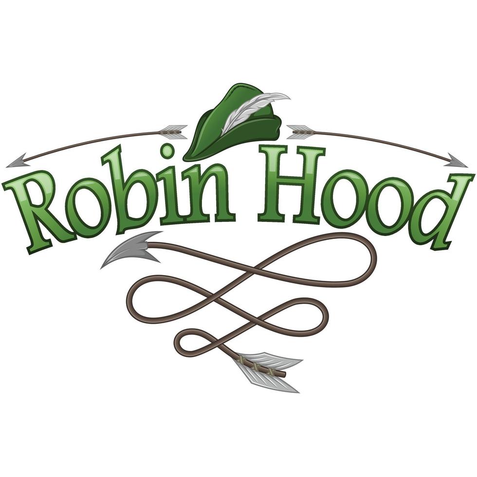 conception de vecteur de chapeau robin hood avec date