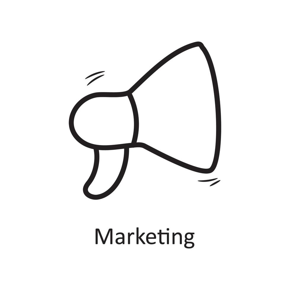 illustration de conception d'icône de contour de vecteur de marketing. symbole d'entreprise sur fond blanc fichier eps 10