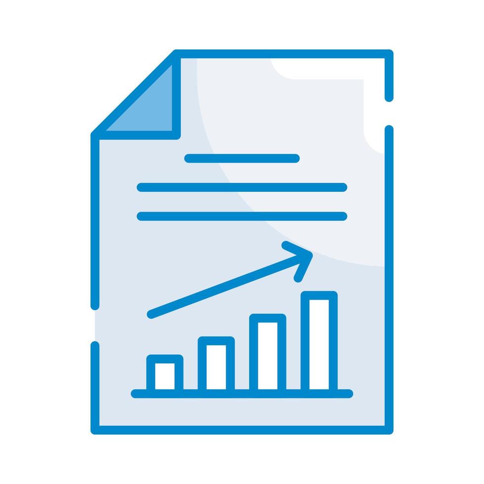 illustration de style vecteur de croissance. icône de couleur bleue affaires et finances.