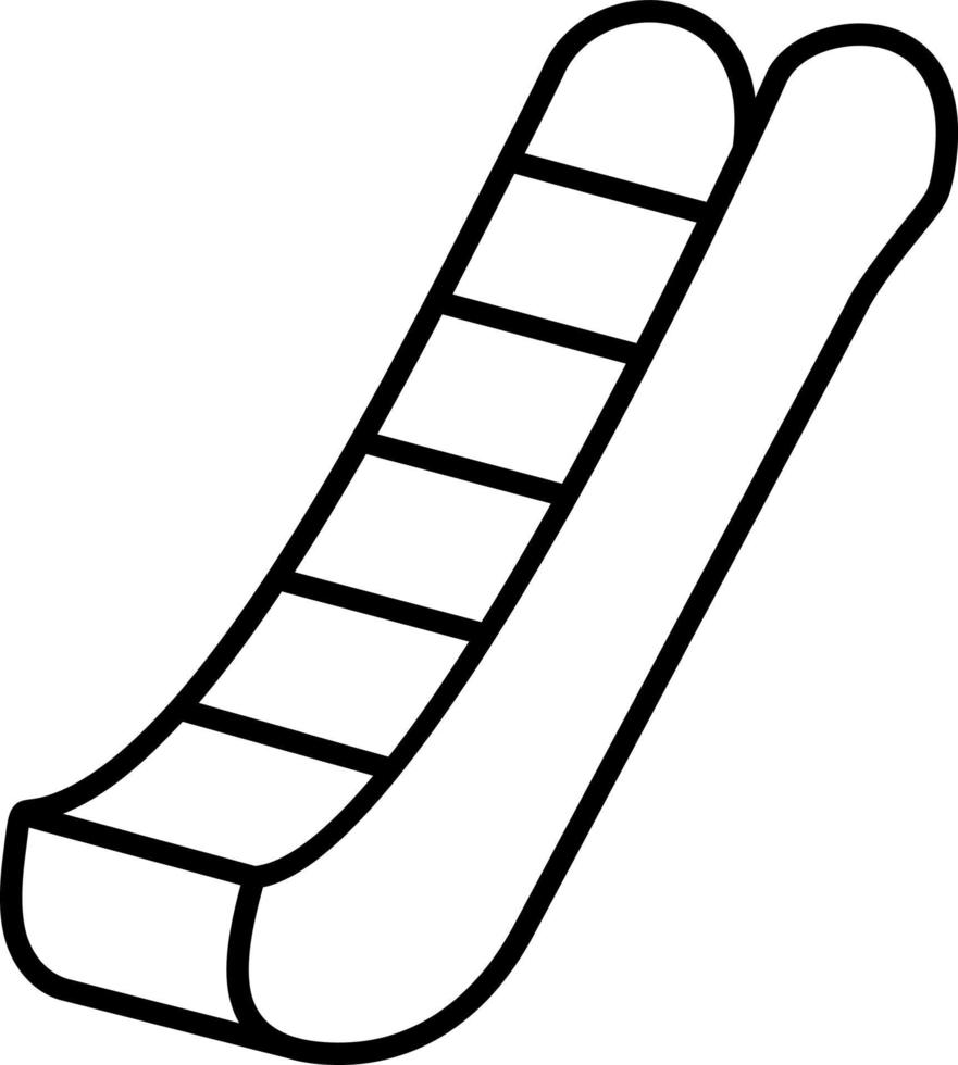 icône de ligne d'escalator vecteur