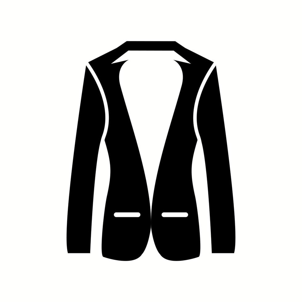 icône de glyphe de vecteur de manteau unique