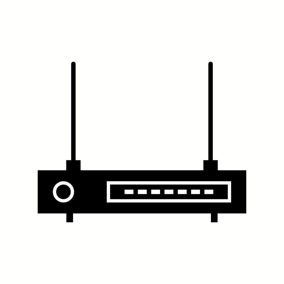 icône de glyphe de vecteur de routeur wifi unique